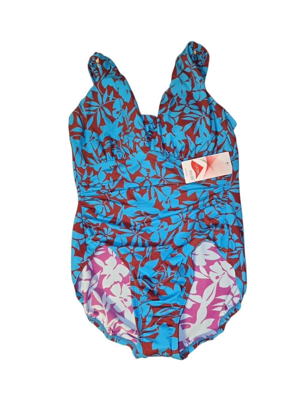 NWT Land's End Women Slender Grecian One Piece Bathing Suit Size 10P - Picture 3 of 8